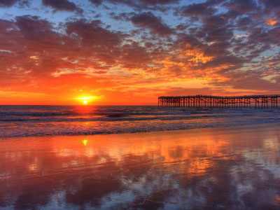 Beautiful Pacific Beach, San Diego Sunset (2012).