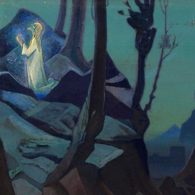 Artwork by Nicholas Roerich: 'Chalice of Christ' (1925).